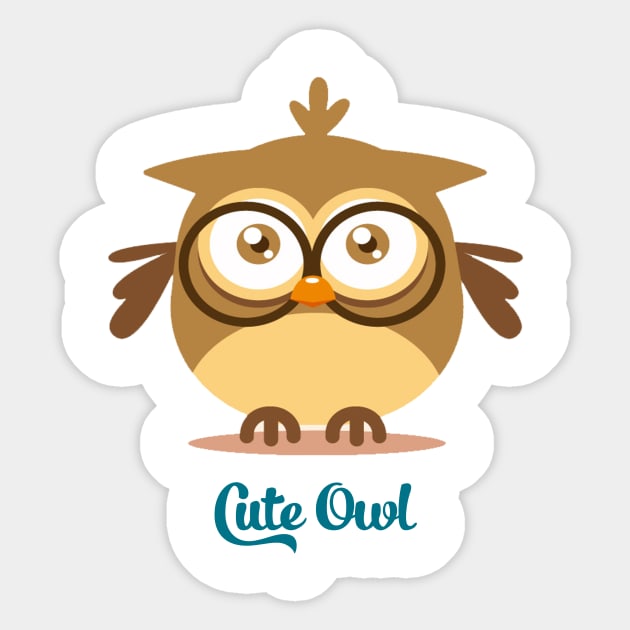 cute owl lover Sticker by This is store